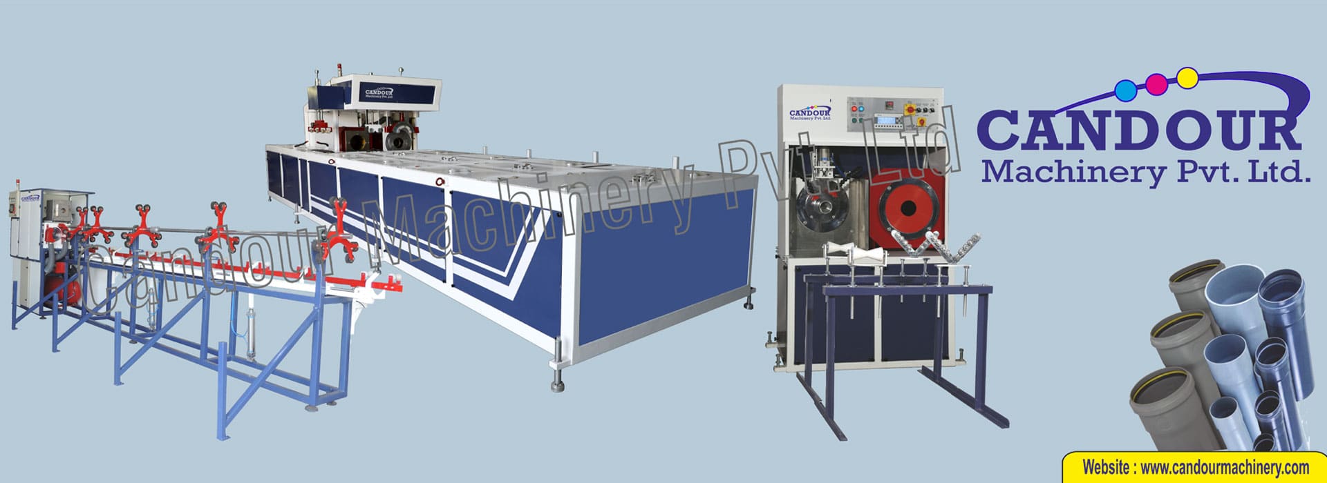 online PVC pipe socketing machine manufacture and exporter by candour machinery