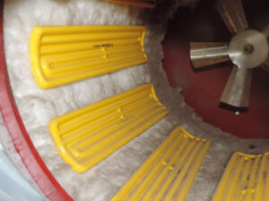 IR HEATERS INSIDE HEATER BOX Socketing machine or belling machine